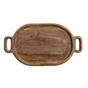 Oval Mango Wood Tray with Handles