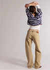 Fable Twisted Seam Jean- Oat Latte