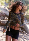 Tempo Ruched Printed Long Sleeve