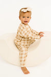 Pumpkin Season Bow Embroidered Crewneck Set