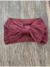 Cable Knit Bow Headband