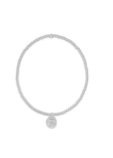  Enewton Classic Sterling 2mm Bead Bracelet- Inspire Small Sterling Charm