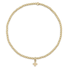  enewton Classic Gold 2mm Bead Bracelet Beaded Signature Cross Small Gold