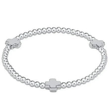  enewton Signature Cross Sterling Silver 3mm Bead Bracelet