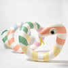 Giant Inflatable Poolside Noodle Snake- Sorbet Stripe