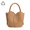 Tulip Raffia Embossed Recycled Top Handle Bag