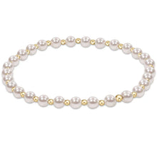  Enewton Classic Grateful Pattern 4mm Bead Bracelet- Pearl