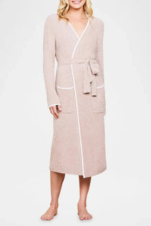  CozyChic Lite Contrast Ribbed Robe