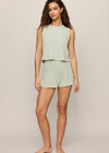 Dawn Smocked Rib Short