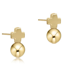  Enewton Signature Cross Gold Stud- Gold