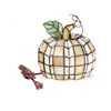 9" Patch the Pumpkin Ivory Stained Glass Accent Lamp